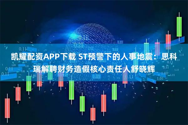 凯耀配资APP下载 ST预警下的人事地震：思科瑞解聘财务造假核心责任人舒晓辉