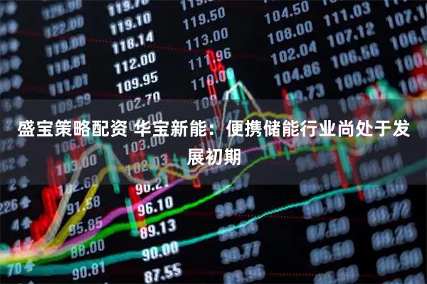 盛宝策略配资 华宝新能：便携储能行业尚处于发展初期